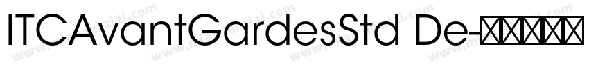 ITCAvantGardesStd De字体转换
